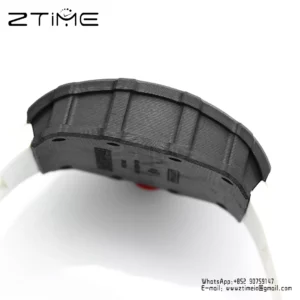 RICHARD MILLE RM35-01 Black Carbon BBR Factory Best Edition White Rubber Strap - Super Clone Watch | 1:1 Best Version