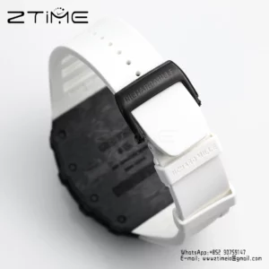 RICHARD MILLE RM35-01 Black Carbon BBR Factory Best Edition White Rubber Strap - Super Clone Watch | 1:1 Best Version