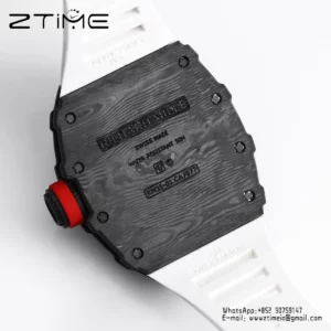 RICHARD MILLE RM35-01 Black Carbon BBR Factory Best Edition White Rubber Strap - Super Clone Watch | 1:1 Best Version
