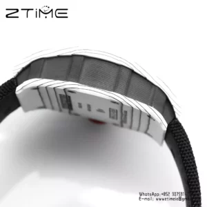 RICHARD MILLE RM35-01 White Carbon BBR Factory Best Edition Black Nylon Strap - Super Clone Watch | 1:1 Best Version