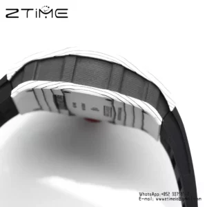 RICHARD MILLE RM35-01 White Carbon BBR Factory Best Edition Black Rubber Strap - Super Clone Watch | 1:1 Best Version