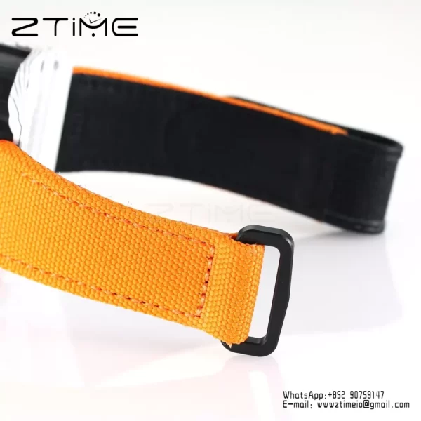 RICHARD MILLE RM35-01 White Carbon BBR Factory Best Edition Orange Nylon Strap - Super Clone Watch | 1:1 Best Version