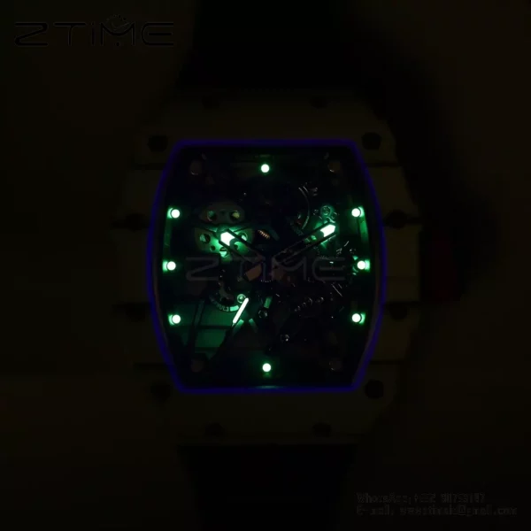 RICHARD MILLE RM35-01 White Carbon BBR Factory Best Edition Orange Nylon Strap - Super Clone Watch | 1:1 Best Version