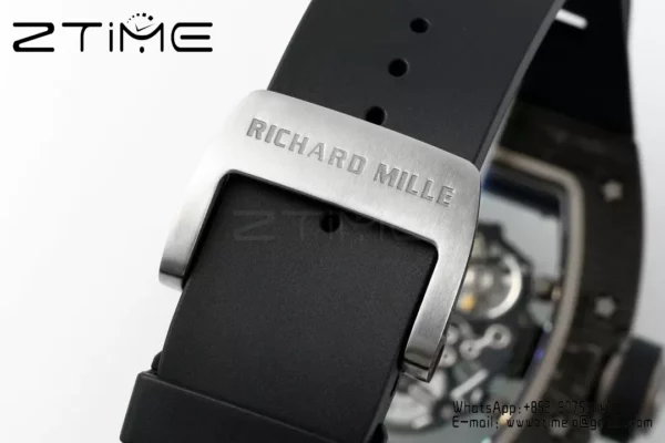 リシャール・ミル RM055 NTPT APSファクトリー 1:1ベスト・エディション ブラックベゼル ブラッククラウン ラバーストラップ - スーパークローンウォッチ｜1:1ベスト・バージョン