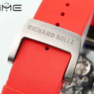 Richard Mille RM055 NTPT APS Factory 1:1 Best Edition Black Bezel Red Crown Rubber Strap - Super Clone Watch | 1:1 Best Version