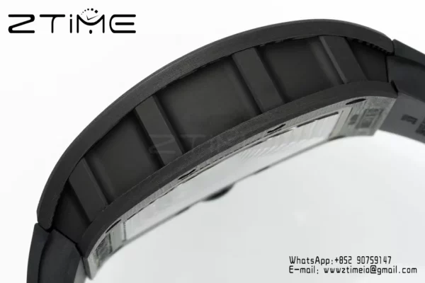リシャール・ミル RM055 NTPT APSファクトリー 1:1ベストエディション RGベゼル ブラッククラウン ラバーストラップ - スーパークローンウォッチ｜1:1ベストバージョン