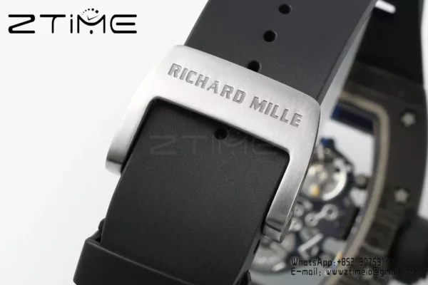 リシャール・ミル RM055 NTPT APSファクトリー 1:1ベストエディション RGベゼル ブラッククラウン ラバーストラップ - スーパークローンウォッチ｜1:1ベストバージョン