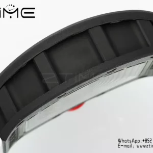Richard Mille RM055 NTPT APS Factory 1:1 Best Edition White Bezel Red Crown Rubber Strap - Super Clone Watch | 1:1 Best Version