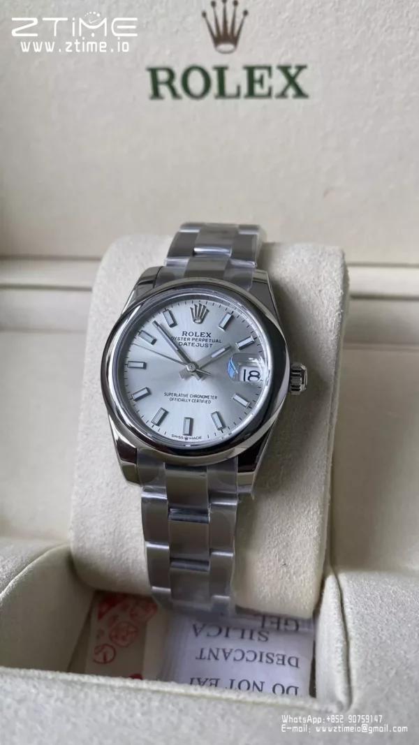 Rolex DateJust 31mm 278240 A+ Factory 1:1 Best Edition Silvery Dial on Oyster Bracelet DD2824 - Super Clone Watch | 1:1 Best Version