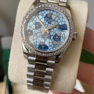 Rolex DateJust 31mm 278274-0036 A+ Factory 1:1 Best Edition Blue Dial on Diamond Bezel DD2824 - Super Clone Watch | 1:1 Best Version