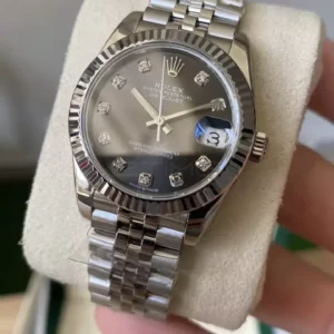 Rolex DateJust 31mm 278274 A+ Factory 1:1 Best Edition Gray Diamonds Dial on Jubilee Bracelet DD2824 - Super Clone Watch | 1:1 Best Version
