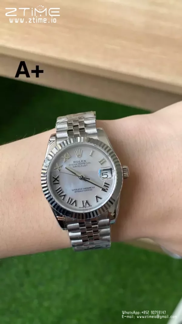 Rolex DateJust 31mm 278274 A+ Factory 1:1 Best Edition MOP Roman Dial on Jubilee Bracelet DD2824 - Super Clone Watch | 1:1 Best Version