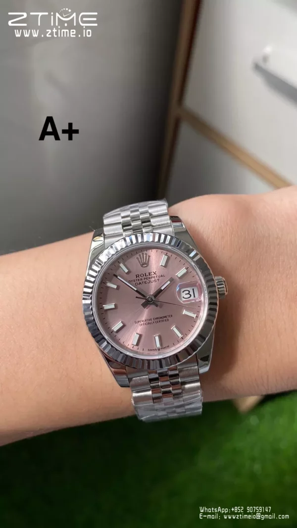 Rolex DateJust 31mm 278274 A+ Factory 1:1 Best Edition Pink Dial on Jubilee Bracelet DD2824 - Super Clone Watch | 1:1 Best Version