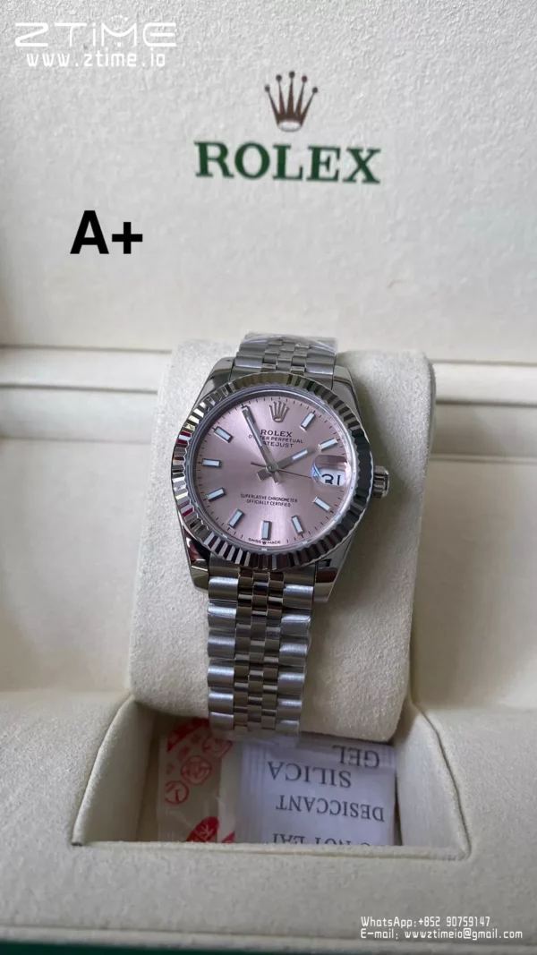 Rolex DateJust 31mm 278274 A+ Factory 1:1 Best Edition Pink Dial on Jubilee Bracelet DD2824 - Super Clone Watch | 1:1 Best Version