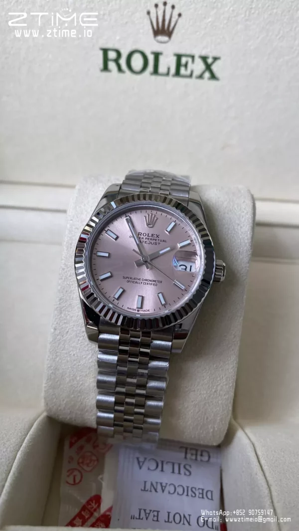 Rolex DateJust 31mm 278274 A+ Factory 1:1 Best Edition Pink Dial on Jubilee Bracelet DD2824 - Super Clone Watch | 1:1 Best Version