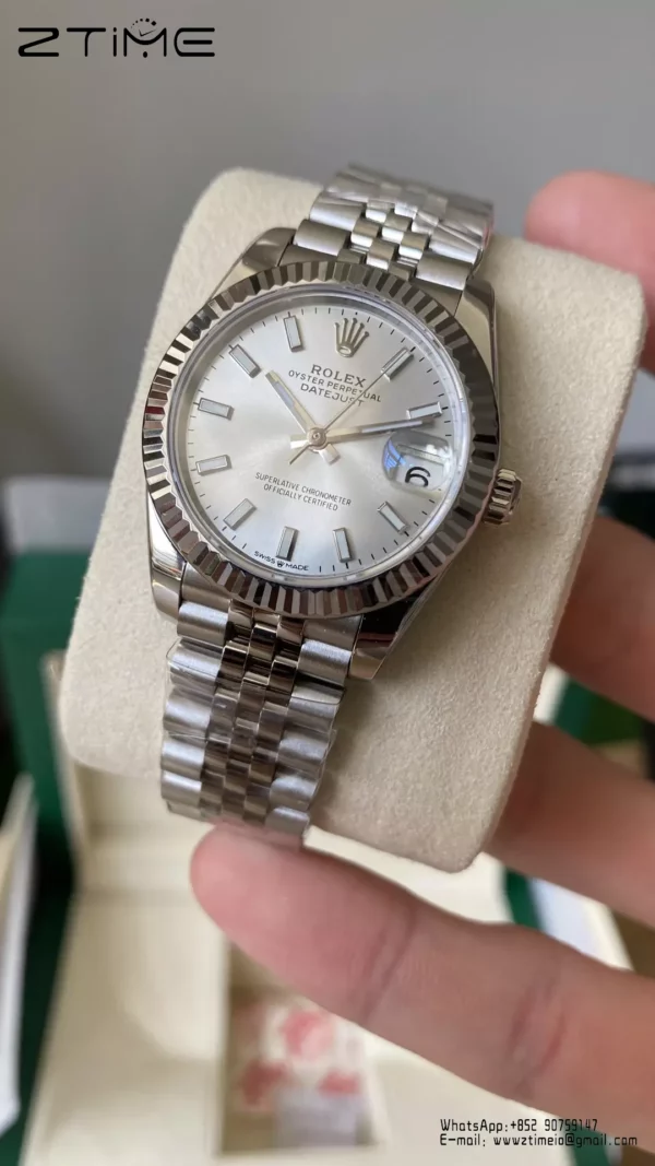 Rolex DateJust 31mm 278274 A+ Factory 1:1 Best Edition Silvery Dial on Jubilee Bracelet DD2824 - Super Clone Watch | 1:1 Best Version