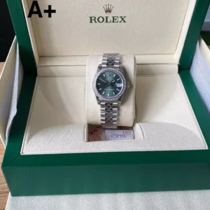 Rolex DateJust 31mm 278384 A+ Factory 1:1 Best Edition Green Dial on Diamond Bezel DD2824 - Super Clone Watch | 1:1 Best Version