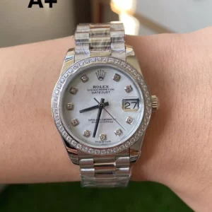 Rolex DateJust 31mm 278384 A+ Factory 1:1 Best Edition MOP Dial on Diamond Bezel DD2824 - Super Clone Watch | 1:1 Best Version