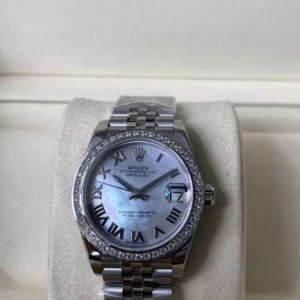 Rolex DateJust 31mm 278384 A+ Factory 1:1 Best Edition MOP Roman Dial on Diamond Bezel DD2824 - Super Clone Watch | 1:1 Best Version