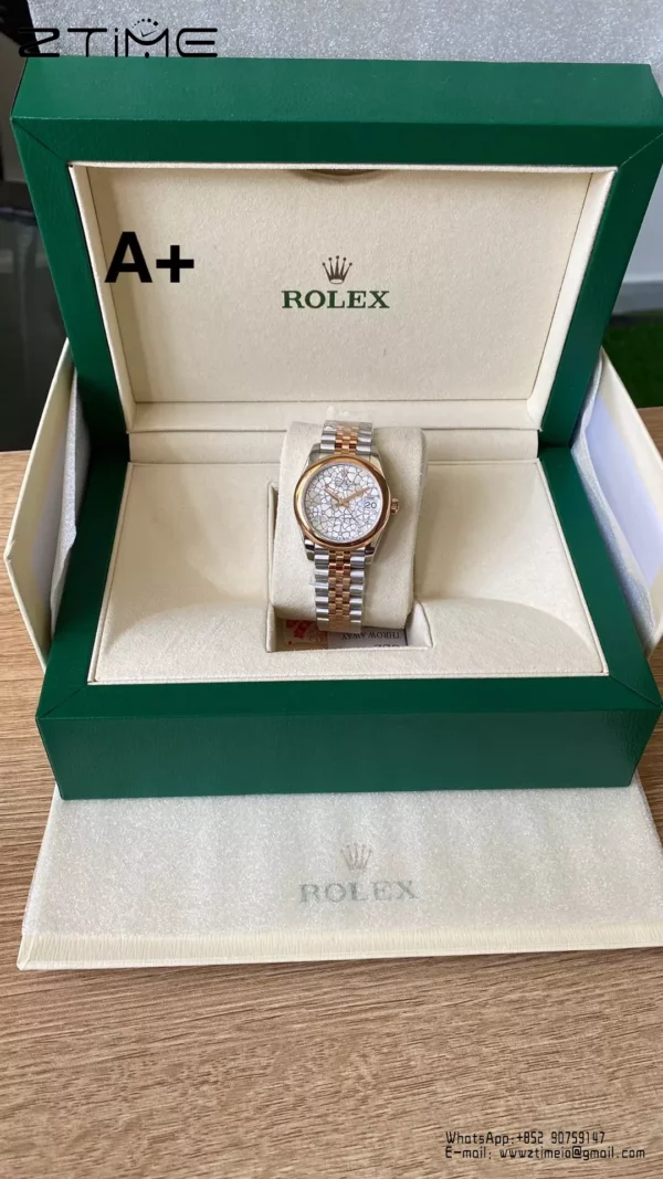 Rolex DateJust SS/RG 31mm 278241 A+ Factory 1:1 Best Edition Floral  Diamond Dial - Super Clone Watch | 1:1 Best Version