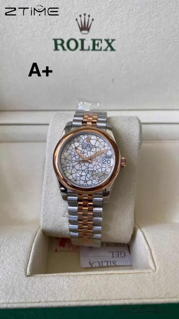 Rolex DateJust SS/RG 31mm 278241 A+ Factory 1:1 Best Edition Floral  Diamond Dial - Super Clone Watch | 1:1 Best Version
