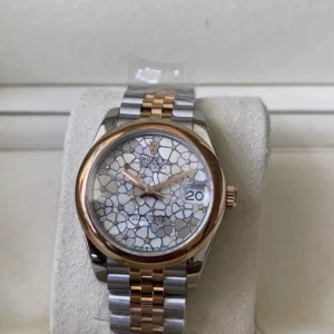 Rolex DateJust SS/RG 31mm 278241 A+ Factory 1:1 Best Edition Floral  Diamond Dial - Super Clone Watch | 1:1 Best Version