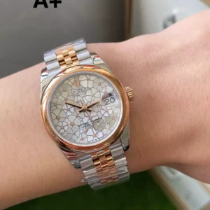 Rolex DateJust SS/RG 31mm 278241 A+ Factory 1:1 Best Edition Floral  Diamond Dial - Super Clone Watch | 1:1 Best Version