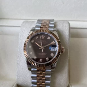 Rolex DateJust SS/RG 31mm 278271 A+ Factory 1:1 Best Edition Brown Diamond Dial - Super Clone Watch | 1:1 Best Version