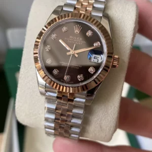 Rolex DateJust SS/RG 31mm 278271 A+ Factory 1:1 Best Edition Brown Diamond Dial - Super Clone Watch | 1:1 Best Version