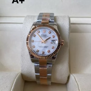 Rolex DateJust SS/RG 31mm 278271 A+ Factory 1:1 Best Edition MOP Diamond Dial President Bracelet - Super Clone Watch | 1:1 Nejlepší verze
