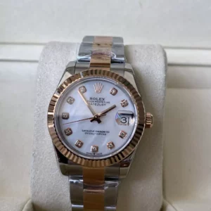 Rolex DateJust SS/RG 31mm 278271 A+ Factory 1:1 Best Edition MOP Diamond Dial President Bracelet - Super Clone Watch | 1:1 Nejlepší verze