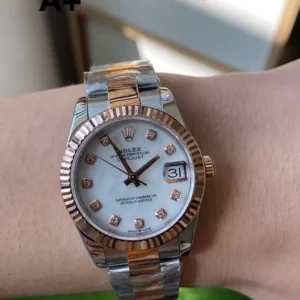 Rolex DateJust SS/RG 31mm 278271 A+ Factory 1:1 Best Edition MOP Diamond Dial President Bracelet - Super Clone Watch | 1:1 Nejlepší verze