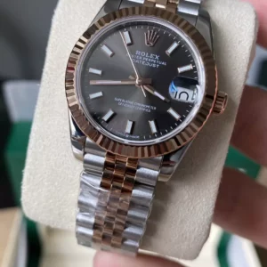 Rolex DateJust SS/RG 31mm 278271 A+ Factory 1:1 Best Edition Gray Sticker Markers Dial - Super Clone Watch | 1:1 Best Version
