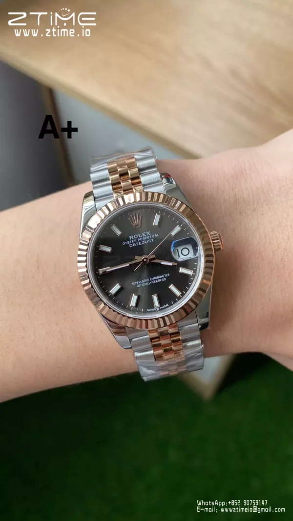 Rolex DateJust SS/RG 31mm 278271 A+ Factory 1:1 Best Edition Gray Sticker Markers Dial - Super Clone Watch | 1:1 Best Version