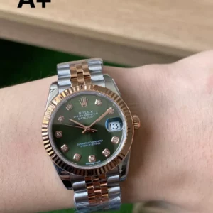 Rolex DateJust SS/RG 31mm 278271 A+ Factory 1:1 Best Edition Green Diamond Dial - Super Clone Watch | 1:1 Best Version