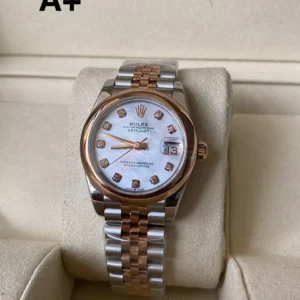 Rolex DateJust SS/RG 31mm 278271 A+ Factory 1:1 Best Edition MOP Diamond Dial Smooth Bezel - Super Clone Watch | 1:1 Best Version