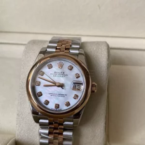 Rolex DateJust SS/RG 31mm 278271 A+ Factory 1:1 Best Edition MOP Diamond Dial Smooth Bezel - Super Clone Watch | 1:1 Best Version
