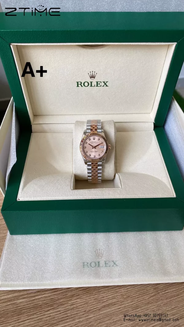 Rolex DateJust SS/RG 31mm 278271 A+ Factory 1:1 Best Edition RG Diamond Dial - Super Clone Watch | 1:1 Best Version