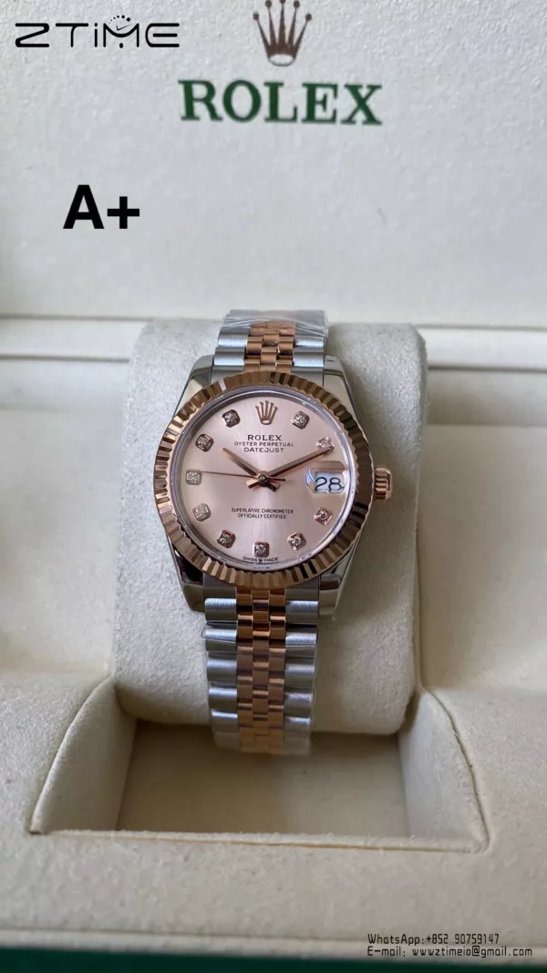 Rolex DateJust SS/RG 31mm 278271 A+ Factory 1:1 Best Edition RG Diamond Dial - Super Clone Watch | 1:1 Best Version
