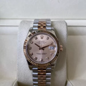 Rolex DateJust SS/RG 31mm 278271 A+ Factory 1:1 Best Edition RG Diamond Dial - Super Clone Watch | 1:1 Best Version