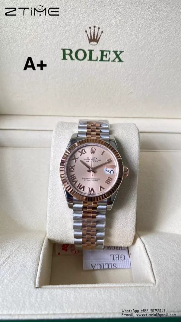 Rolex DateJust SS/RG 31mm 278271 A+ Factory 1:1 Best Edition Roman  Dial - Super Clone Watch | 1:1 Best Version