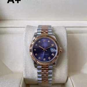 Rolex DateJust SS/RG 31mm 278271 A+ Factory 1:1 Best Edition Quadrante Viola Diamante - Orologio Super Clone | 1:1 Best Version