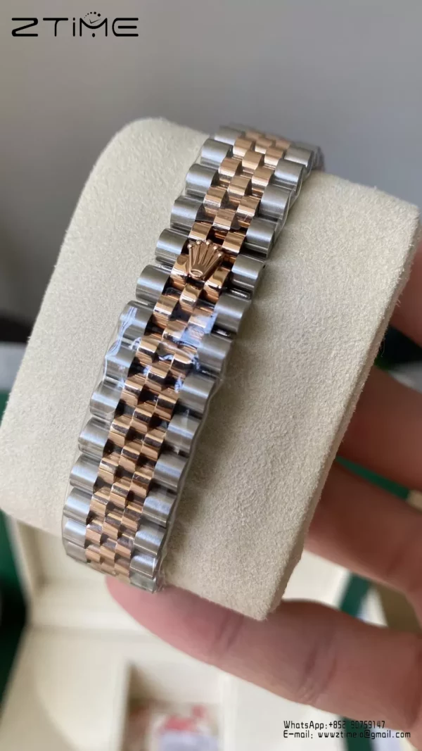 Rolex DateJust SS/RG 31mm 278381 A+ Factory 1:1 Best Edition Floral Dial Diamond Bezel - Super Clone Watch | 1:1 Best Version