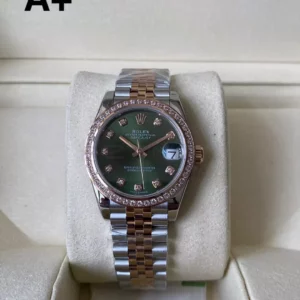 Rolex DateJust SS/YG 31mm 278383 A+ Factory 1:1 Best Edition Green Dial Diamond Bezel - Super Clone Watch | 1:1 Best Version