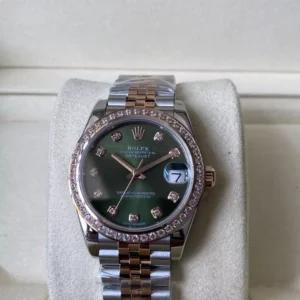 Rolex DateJust SS/YG 31mm 278383 A+ Factory 1:1 Best Edition Green Dial Diamond Bezel - Super Clone Watch | 1:1 Best Version