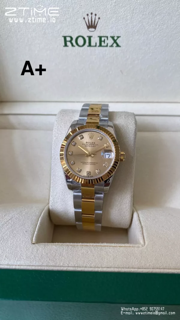 Rolex DateJust SS/YG 31mm 278273-0025 A+ Factory 1:1 Best Edition YG Diamond Dial - Super Clone Watch | 1:1 Best Version