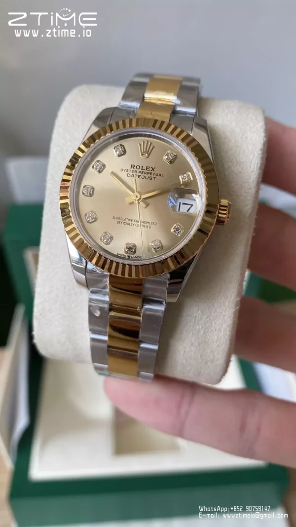Rolex DateJust SS/YG 31mm 278273-0025 A+ Factory 1:1 Best Edition YG Diamond Dial - Super Clone Watch | 1:1 Best Version