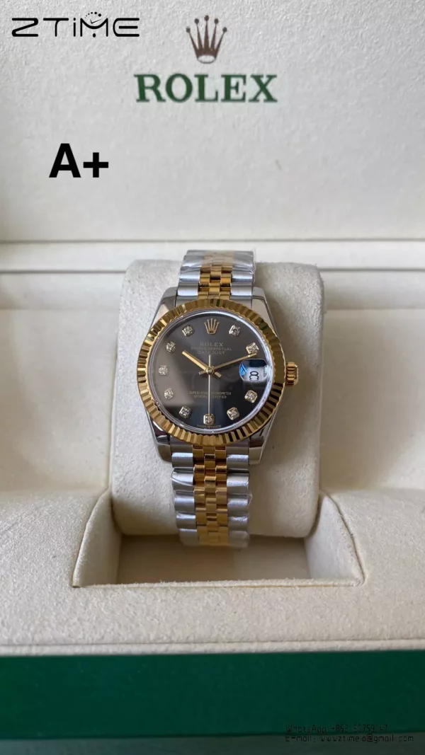 Rolex DateJust SS/YG 31mm 278273 A+ Factory 1:1 Best Edition Gray Diamond Dial - Super Clone Watch | 1:1 Best Version