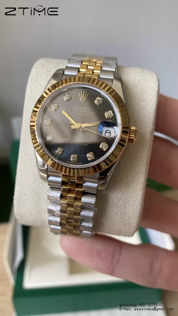 Rolex DateJust SS/YG 31mm 278273 A+ Factory 1:1 Best Edition Gray Diamond Dial - Super Clone Watch | 1:1 Best Version