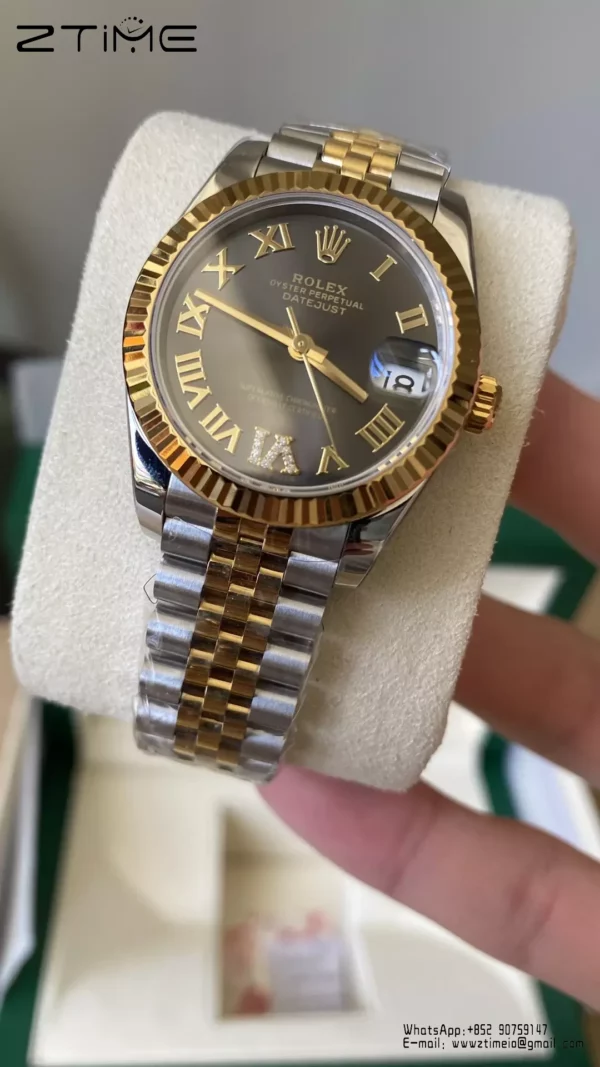 Rolex DateJust SS/YG 31mm 278273 A+ Factory 1:1 Best Edition Gray Roman Dial - Super Clone Watch | 1:1 Best Version